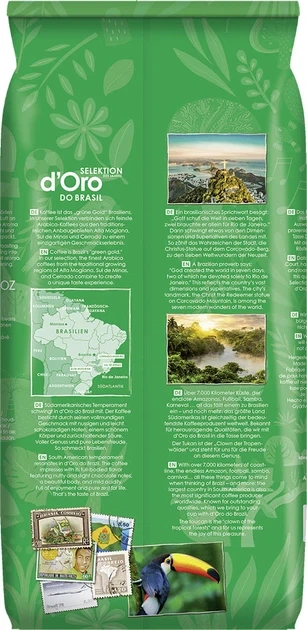 Кава в зернах Dallmayr Crema d'Oro do Brasil 1 кг - зображення 3