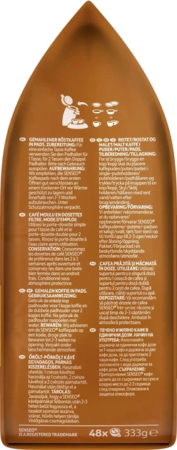 Кава в чалдах Senseo Strong 48 порцій Philips Senseo 62 мм - Фото 4 Кава в чалдах Senseo Strong 48 порцій Philips Senseo 62 мм - зображення 4