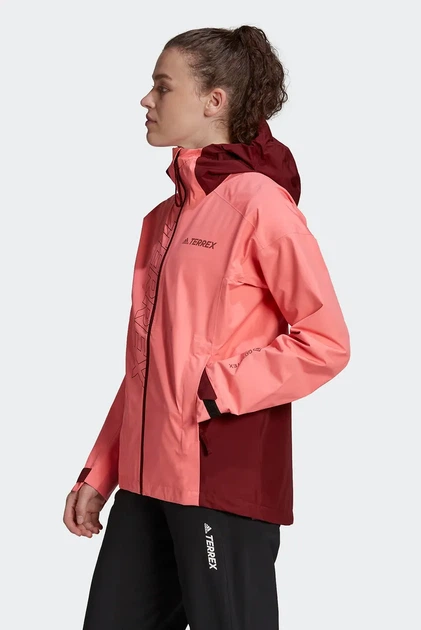 Жіноча куртка-дощовик Terrex GORE- TEX Paclite кораловий 4XL - зображення 4