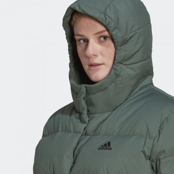 Жіноча пухова куртка Helionic Sportswear з капюшоном HE1460 зелений 4XL - изображение 8