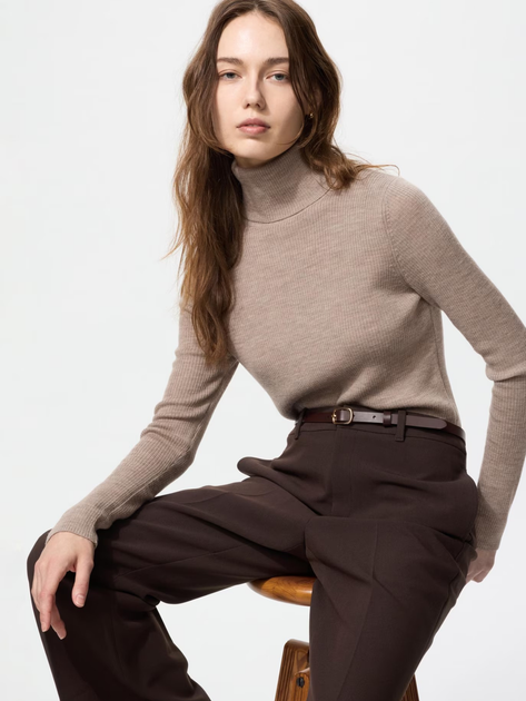 Гольф Uniqlo розмір XXL бежевий (31) (469426) - Фото 1 Гольф Uniqlo розмір XXL бежевий (31) (469426) - изображение 1