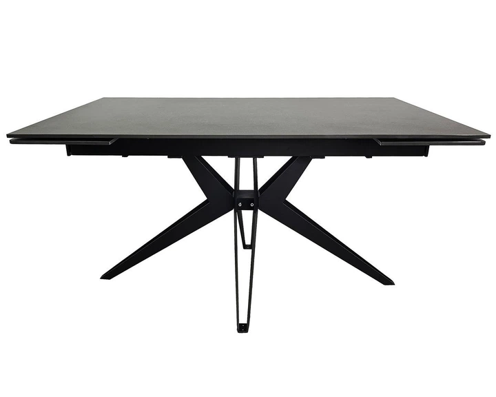 Стол VINCENT CERAMIC 140(200)*90 графит мат/черный - Фото 2 Стол VINCENT CERAMIC 140(200)*90 графит мат/черный - изображение 2