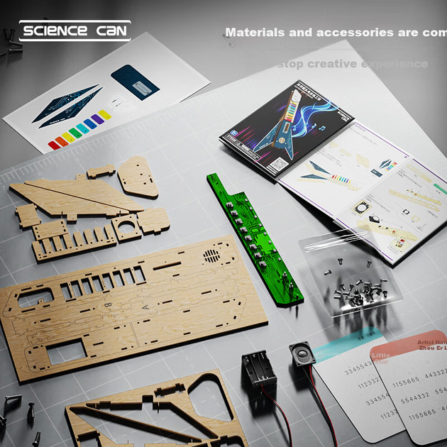 Набор Science Can «Электрогитара» для сборки для детей 3-8 лет - изображение 7
