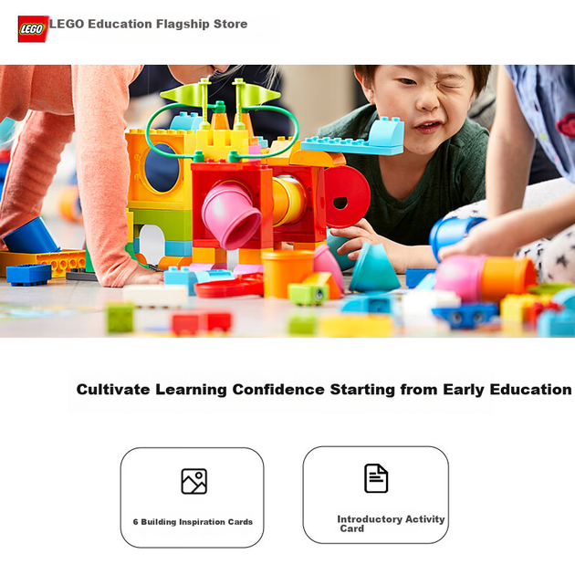 LEGO Education, 3-6 лет+, Duplo 45026 Большой набор для игры с трубами из частиц, развивающая игрушка для раннего обучения, украшение для дома. - изображение 5