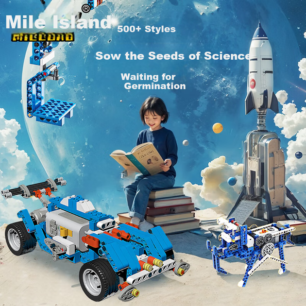Конструктор Miledao Coding AI Robot для программирования и обучения робототехнике 1435 деталей - изображение 3