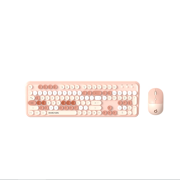 Комплект беспроводной EWEADN V96 Wireless/Bluetooth Розовый - изображение 2