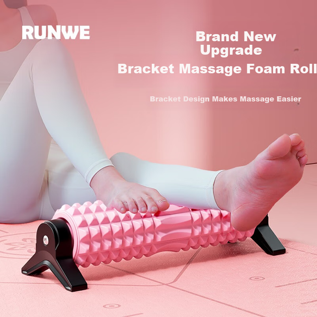 Массажный ролик Langwei Support Foam Roller, ролик для расслабления мышц, массажный ролик, колонна для фитнеса и йоги для похудения ног, Spiked Club - изображение 6