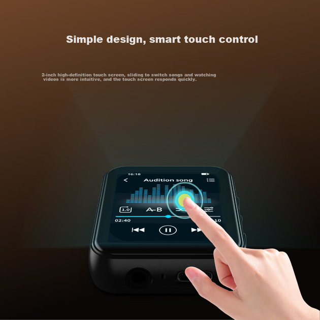 Музичний плеєр PHILIPS Hi3 MP3, музика без втрат, розумний сенсорний екран, портативний плеєр для навчання та вправ, 32 ГБ - изображение 6