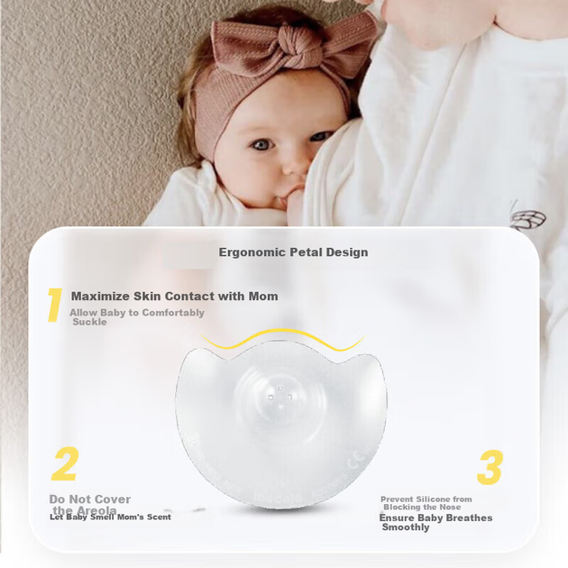 Medela Breast Shield, Захист для сосків, Протижувальні прокладки для годування, Ультратонкі накладки для грудей великого розміру (2 шт. у упаковці) - изображение 6
