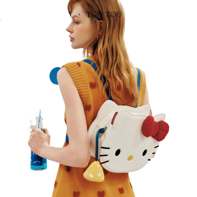 Рюкзак Toutou Hello Kitty Underarm KT Cat, милый подарок на день рождения для девочек, на День защиты детей, 1 июня, для студенток. - изображение 3