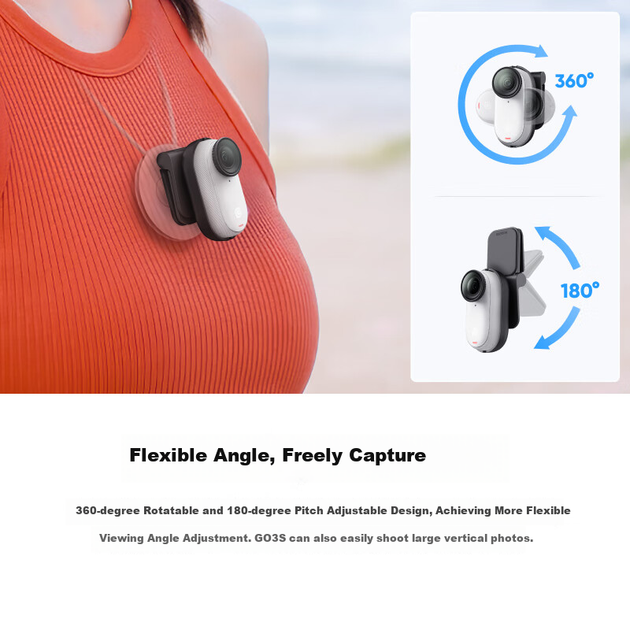 Yingshi Insta360 GO 3 / GO 3S, Free-Form Clip-O - изображение 5
