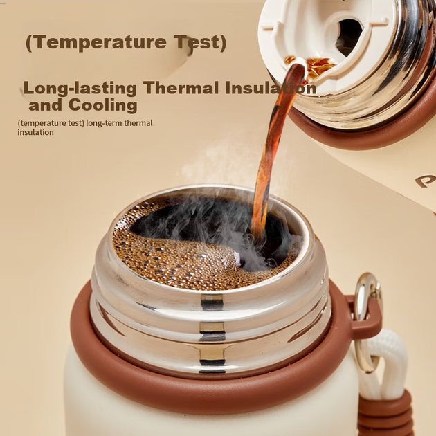 Термопляшка Snoopy зі сталі 316 530 мл Coffee - Фото 7 Термопляшка Snoopy зі сталі 316 530 мл Coffee - зображення 7