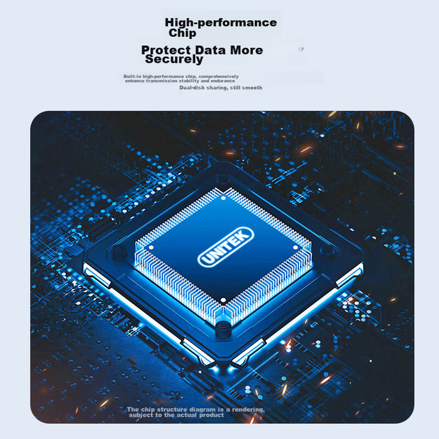 Пристрій для клонування жорстких дисків UNITEK M.2 NVMe/SATA, блок живлення для універсального двонаправленого клонування M2/2.5/3.5, зовнішній комп'ютерний твердотільний механічний жорсткий диск HDD/SSD S1311A - зображення 9