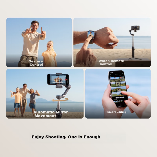 DJI Osmo Mobile 7P All-Scene Follow Smartphone Stabilizer OM7 Intelligent Follow Live Streaming Vlog Handheld Selfie Stick Shooting Gadget - Фото 7 DJI Osmo Mobile 7P All-Scene Follow Smartphone Stabilizer OM7 Intelligent Follow Live Streaming Vlog Handheld Selfie Stick Shooting Gadget - изображение 7