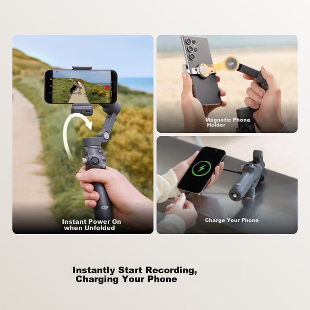 DJI Osmo Mobile 7P All-Scene Follow Smartphone Stabilizer OM7 Intelligent Follow Live Streaming Vlog Handheld Selfie Stick Shooting Gadget - Фото 8 DJI Osmo Mobile 7P All-Scene Follow Smartphone Stabilizer OM7 Intelligent Follow Live Streaming Vlog Handheld Selfie Stick Shooting Gadget - изображение 8