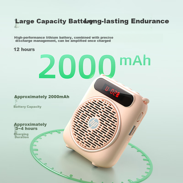 Усилитель HP LS251 Lianhuiwei для учителя поясной с Bluetooth, белый - изображение 5