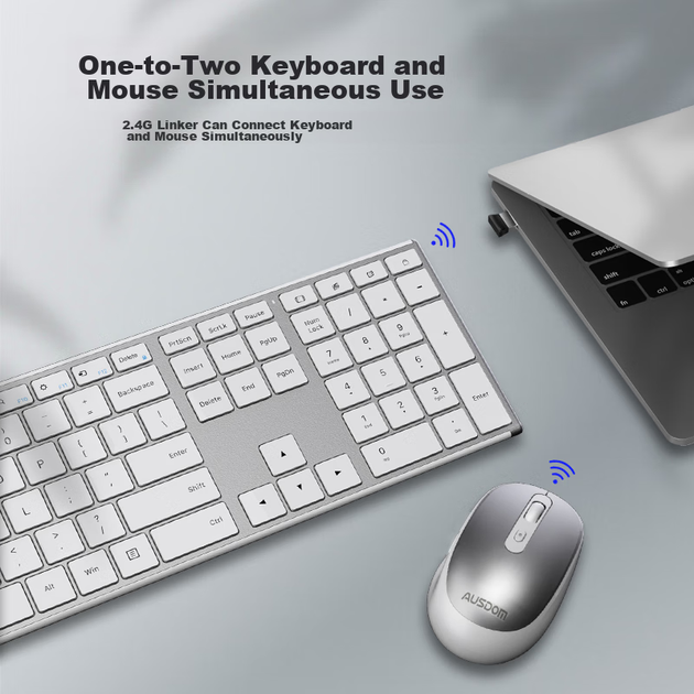 Комплект беспроводной AUSDOM KAM200 Wireless White - изображение 5