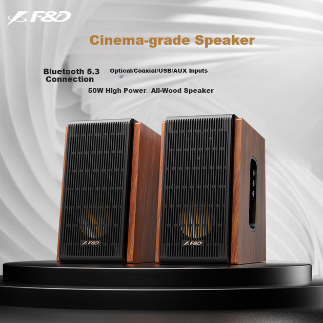 F&D R28BT Plus Оновлений бестселер, Bluetooth-колонка з мультимедіа 2.0, активна аудіосистема для настільного комп'ютера, телевізора, домашнього KTV, високоякісний звук із сабвуфером - Фото 4 F&D R28BT Plus Оновлений бестселер, Bluetooth-колонка з мультимедіа 2.0, активна аудіосистема для настільного комп'ютера, телевізора, домашнього KTV, високоякісний звук із сабвуфером - зображення 4