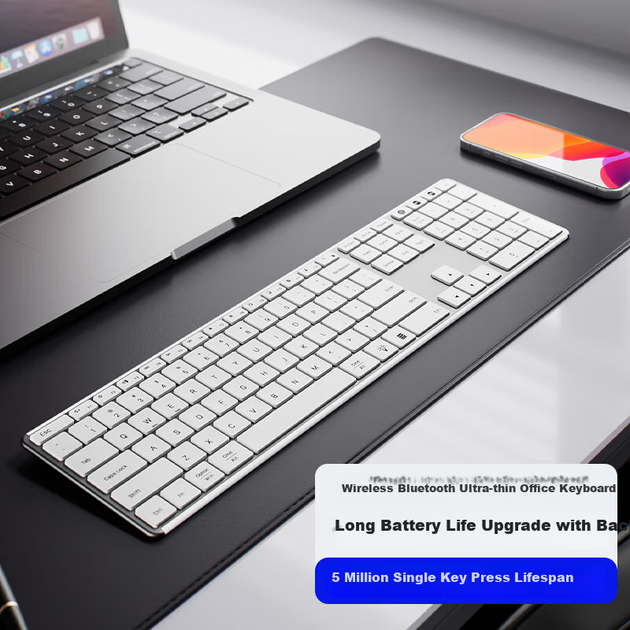 Клавиатура беспроводная Ausdom S4 Pro Bluetooth/Wireless White - изображение 3