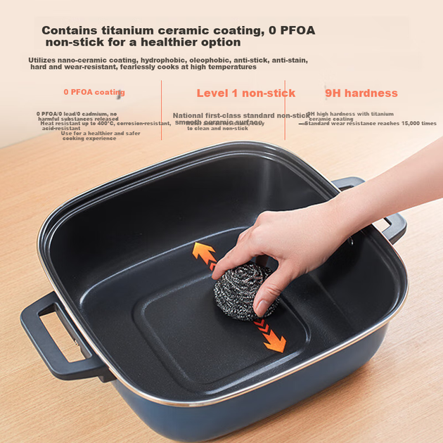 Электрокастрюля Midea Hot Pot IH быстрого закипания, 6.5 л, съемная, HGE22BF2809 - изображение 7