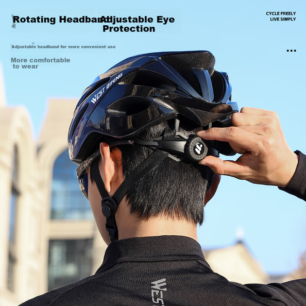 Велосипедний шолом WestBiking, захисний шолом для гірського велосипеда, цільний литий дизайн, підходить для чоловіків та жінок, білий - зображення 5