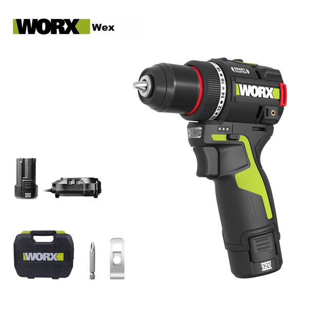 Электродрель WORX 12V 50N Smart Mini WU135.2 (2,5 Ач, двойной аккумулятор), пистолетная дрель, шуруповерт, электрическая отвертка. - изображение 9