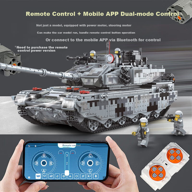 Конструктор QZCX 99A Китайский танк Snow King 3580 деталей (67103) - изображение 5