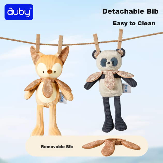 Игрушка мягкая Auby кролик для младенцев, для сна, подарочная - изображение 8