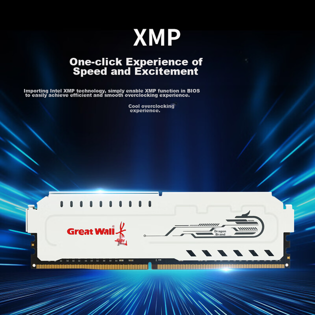 Оперативна пам'ять Great Wall Longshen Platinum DDR4-3200 16384MB PC4-25600 White - зображення 4