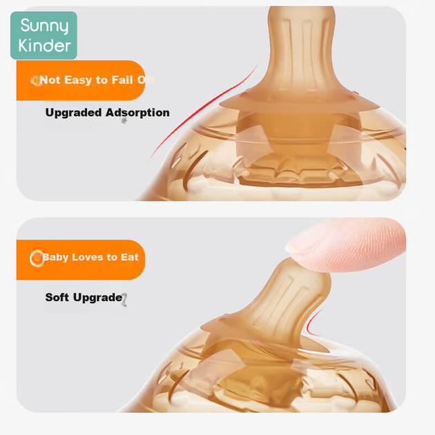 Захист для сосків новонароджених SunnyKinder Breast Shield, пластир для грудей, допоміжний засіб для годування, допоміжна соска для молоковідсмоктувача, двошаровий коректор - изображение 6