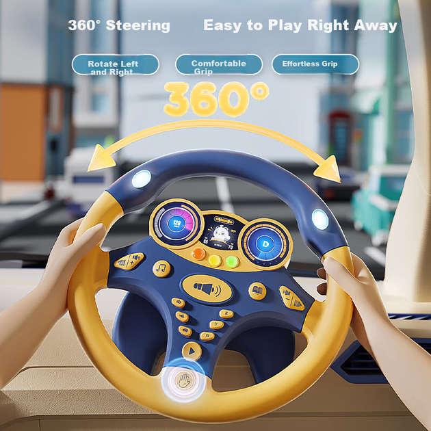 Игрушка-руль Taodudu детская для 3-6 лет, имитация авто, подарочная - изображение 10