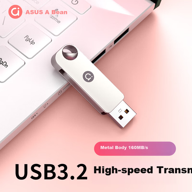 ASUS Aodou 64 ГБ USB3.2Gen 1 Високошвидкісний металевий обертовий флеш-накопичувач великої ємності, універсальний для бізнесу, навчання, офісу та проведення тендерів, серія U300, колір «космічний сріблястий». - Фото 4 ASUS Aodou 64 ГБ USB3.2Gen 1 Високошвидкісний металевий обертовий флеш-накопичувач великої ємності, універсальний для бізнесу, навчання, офісу та проведення тендерів, серія U300, колір «космічний сріблястий». - зображення 4