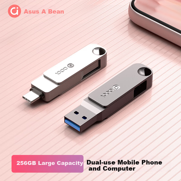 ASUS Aduo 128GB Type-C USB3.2 Flash Drive Dual Interface Compatible with Phones And Computers, High-Speed Big Capacity USB Drive PM310 Meteor Gray - Фото 8 ASUS Aduo 128GB Type-C USB3.2 Flash Drive Dual Interface Compatible with Phones And Computers, High-Speed Big Capacity USB Drive PM310 Meteor Gray - изображение 8