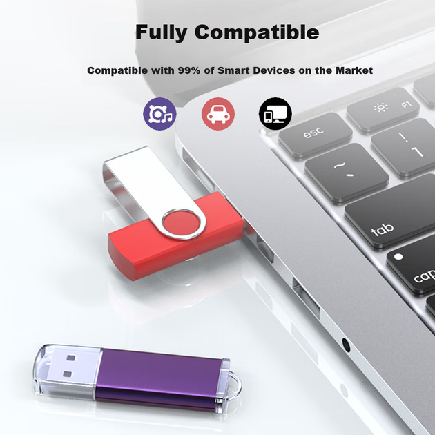 Lankexin (LanKxin) 1 ГБ USB 2.0 флеш-накопитель TB100 Professional Bid USB Drive, для корпоративных клиентов, малоемкостный, безмаркерный, 10 штук в коробке - изображение 6