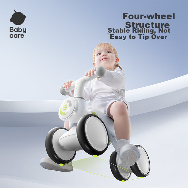 Детский беговел Babycare, четырехколесный самокат-качалка, ходунки без педалей, для детей от 1 до 3 лет, подарок на первый день рождения, розовый, без зеркала. - Фото 4 Детский беговел Babycare, четырехколесный самокат-качалка, ходунки без педалей, для детей от 1 до 3 лет, подарок на первый день рождения, розовый, без зеркала. - изображение 4