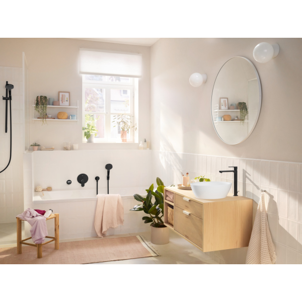 Змішувач для ванни HANSGROHE REBRIS S 72466670, чорний/матовий, прихований монтаж - изображение 4