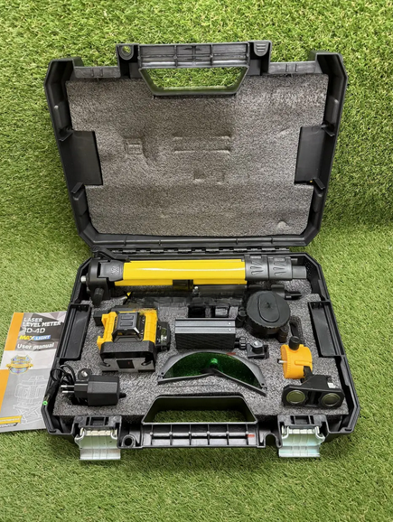 Лазерный нивелир Krafftec PRO DCLE34031 3D-4D 16 линий зеленый луч 3.7V 5Ah - изображение 6
