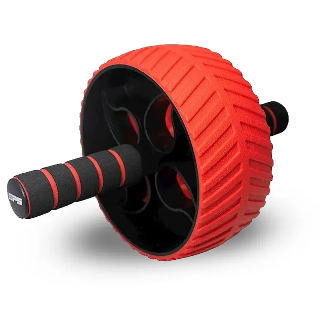 Колесо для тренування м'язів пресу Power System PS-4107 Full Grip з килимком, червоне - изображение 2