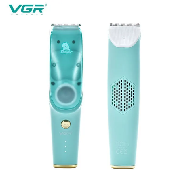 Бесшумная детская машинка VGR V-151 для стрижки волос 800mAh с насадками и USB-зарядкой водонепроницаемая - изображение 8
