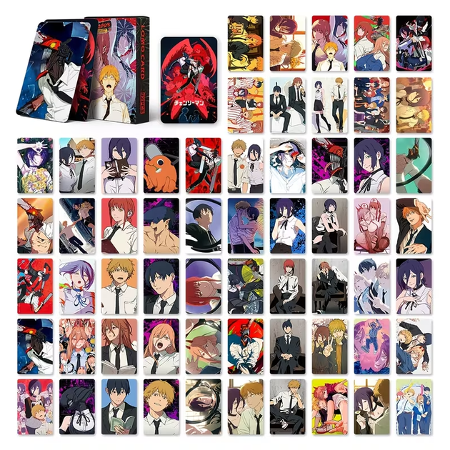 Колекційні картки Людина-бензопила LOMO Card Chainsaw Man 60 шт + 32 стікери - Фото 3 Колекційні картки Людина-бензопила LOMO Card Chainsaw Man 60 шт + 32 стікери - изображение 3