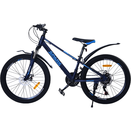 Велосипед SPARK AERO (колеса – 24", алюминиевая рама – 12") темно-синий - изображение 2