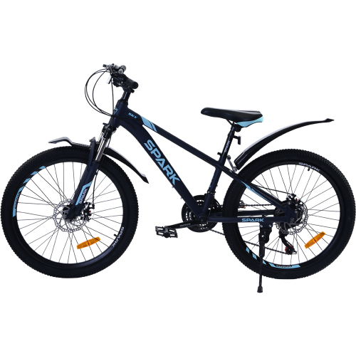Велосипед SPARK SKY (колеса – 24", алюминиевая рама – 12") темно-синий - изображение 2
