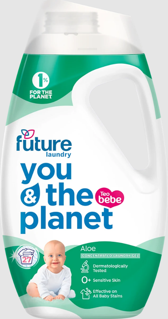 Гель для прання Teo bebe дитячий Tender Aloe Future Laundry 27 прань 1080 мл (3800024050657)