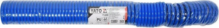 Спиральный пневмошланг 8x12 мм 10 м YATO YT-24208 для подключения пневмоинструмента к компрессору 12 Bar - изображение 3
