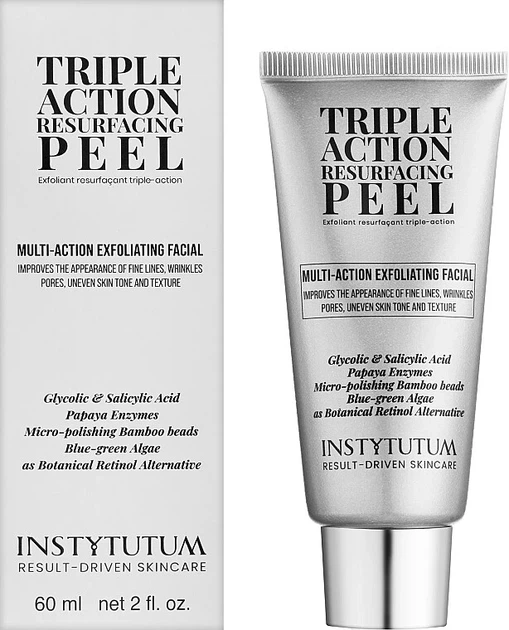 Пілінг для обличчя потрійної дії Instytutum Triple Action Resurfacing Peel 60 мл - Фото 2 Пілінг для обличчя потрійної дії Instytutum Triple Action Resurfacing Peel 60 мл - зображення 2