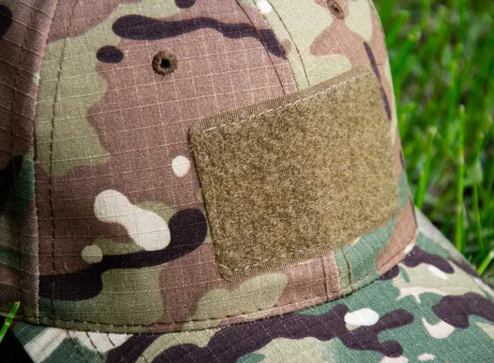 Военная тактическая бейсболка (кепка) One Size с регулировкой размера и липучкой под шеврон Мультикам - изображение 8