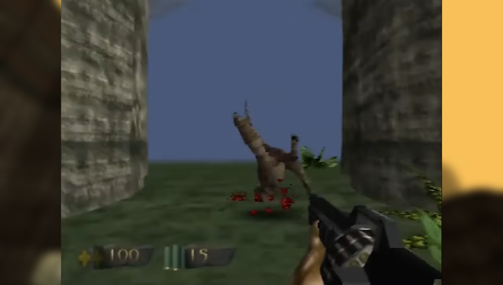 Игра Nintendo N64 Turok: Dinosaur Hunter Europe Английская Версия Только Картридж Б/У - Фото 4 Игра Nintendo N64 Turok: Dinosaur Hunter Europe Английская Версия Только Картридж Б/У - изображение 4