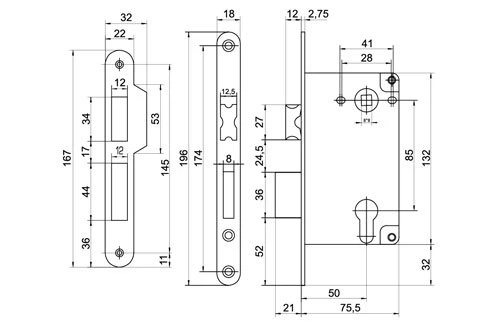 Замок Comit 285 85mm хром (11680) 5285 - изображение 2