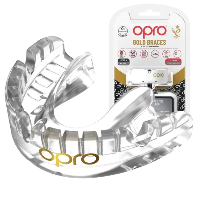 Капа OPRO Gold Braces під брекети доросла (вік 11+) Clearl (art.102506006) - Фото 1 Капа OPRO Gold Braces під брекети доросла (вік 11+) Clearl (art.102506006) - зображення 1