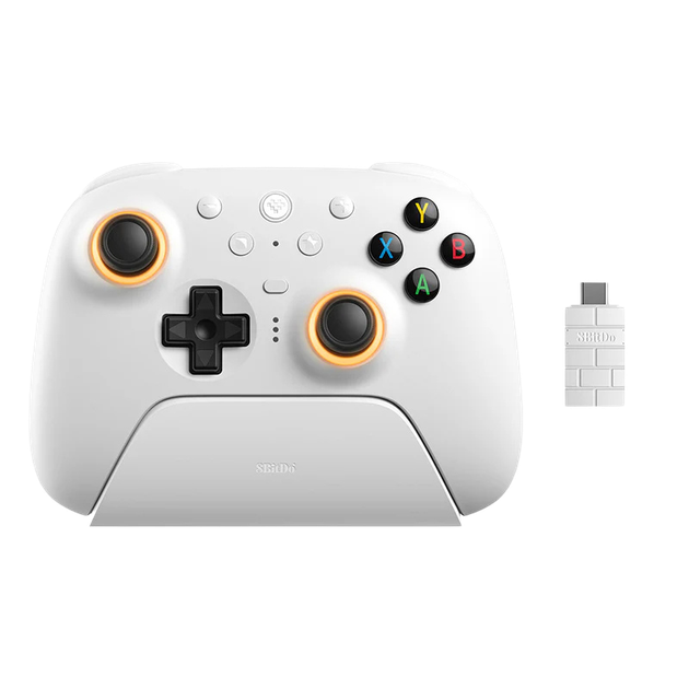 Бездротовий геймпад 8BitDo Ultimate 2 Wireless Controller White - Фото 1 Бездротовий геймпад 8BitDo Ultimate 2 Wireless Controller White - зображення 1
